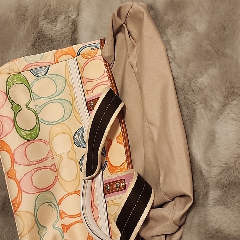 Multicolor Coach Scribble Tote - Picture 8 of 10